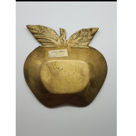 Crowning Touch brass apple trinket dish - Picture 2 of 2